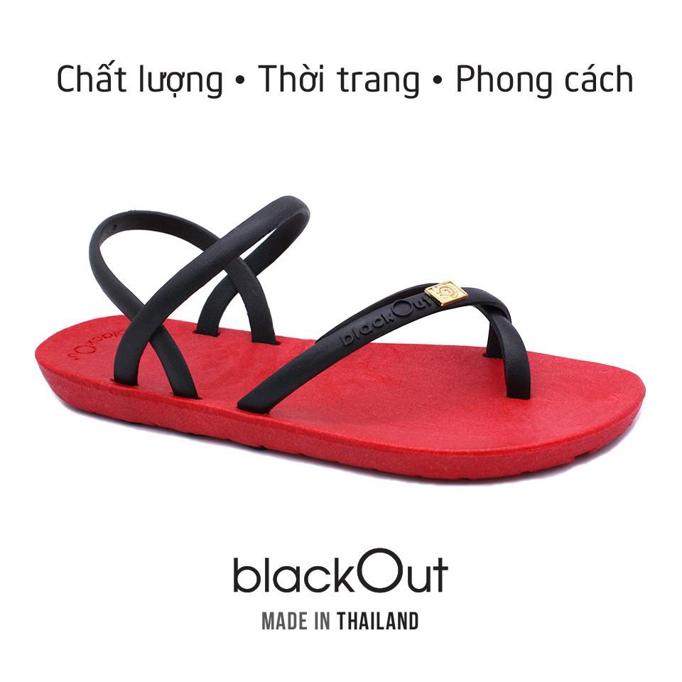 Giày Sandal Thái Lan Nữ Xỏ Ngón Blackout