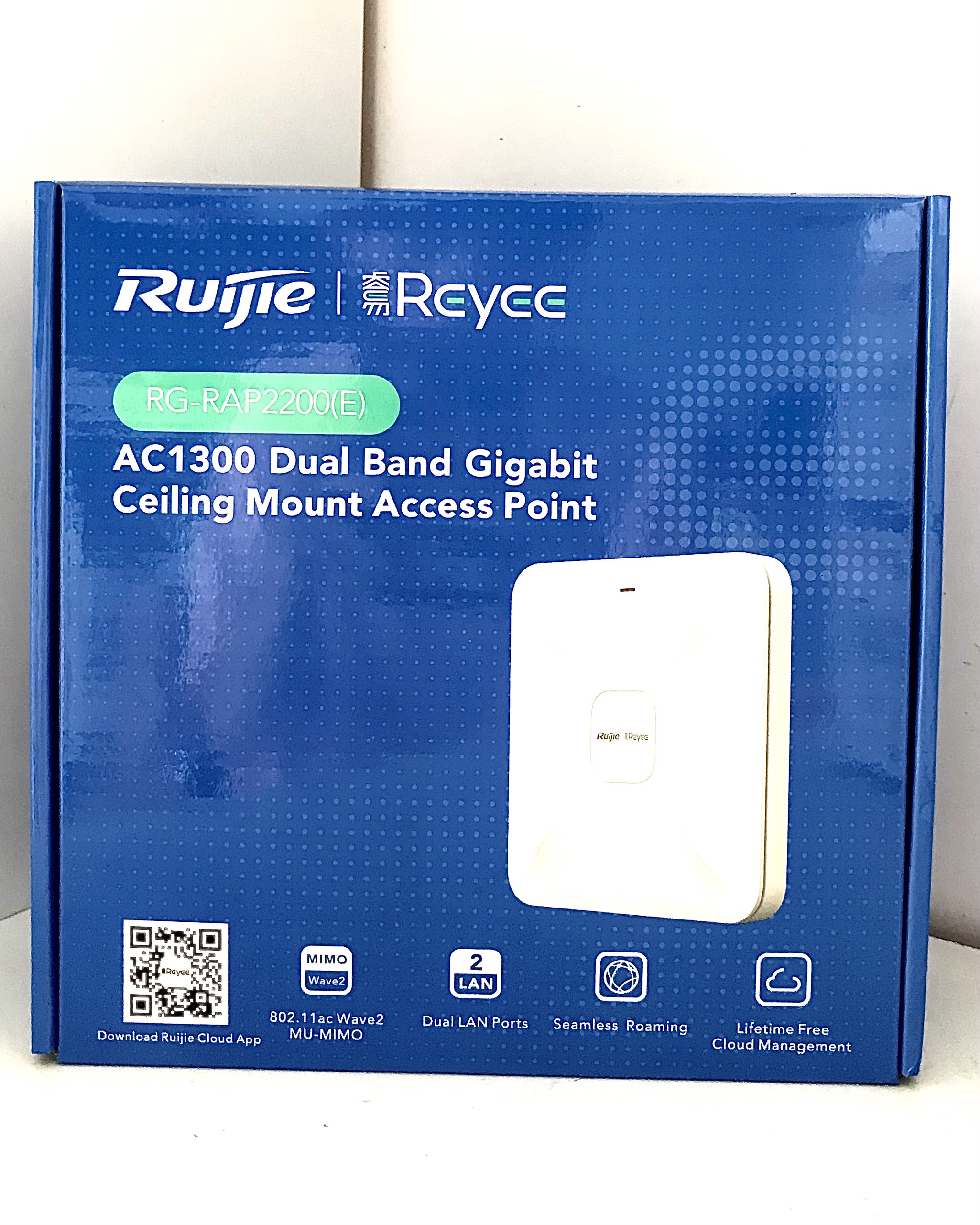 Thiết bị phát Wi-fi ốp trần/gắn tường Ruijie Reyee 2200ELAN (RG-RAP2200(E) Hàng chính hãng