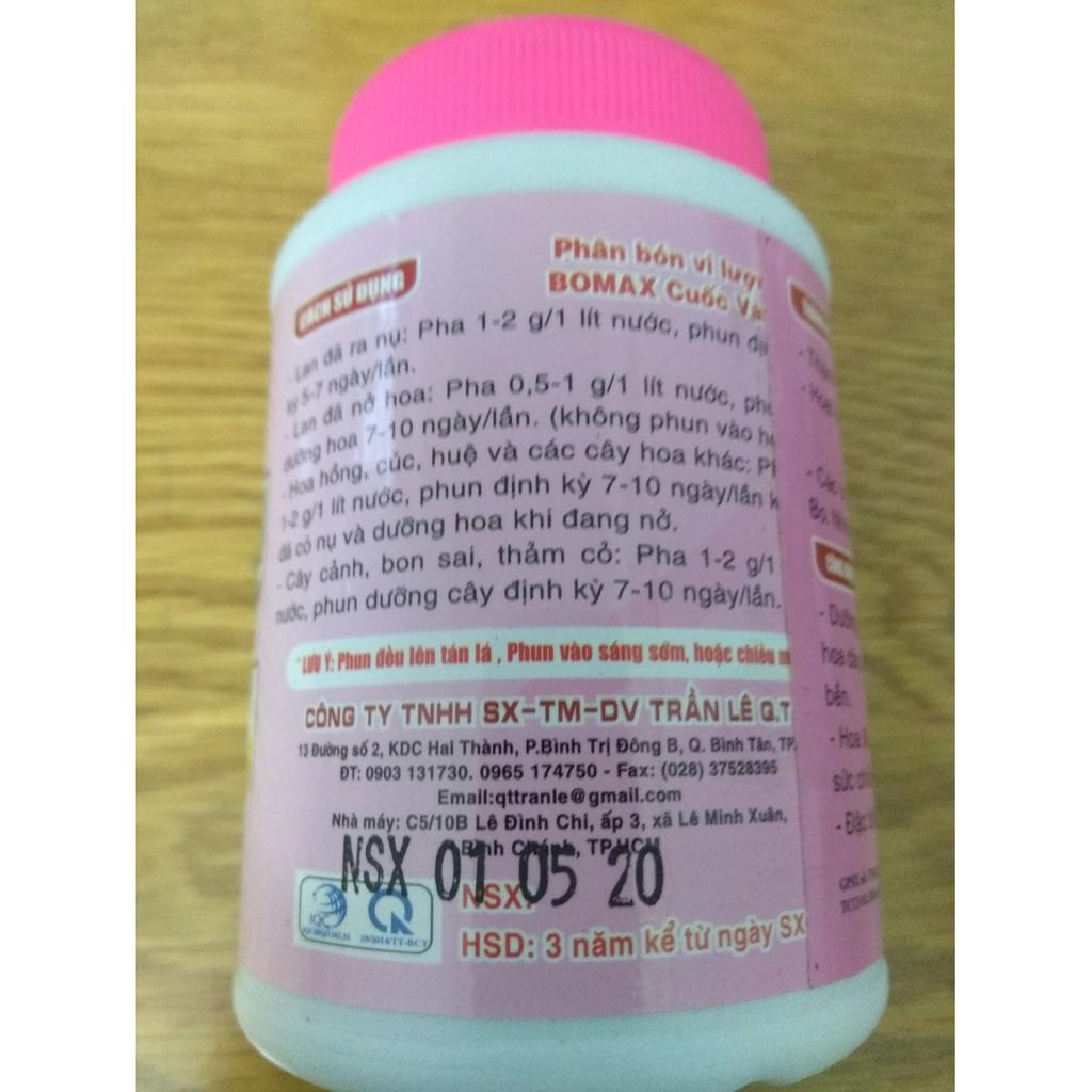 Phân bón vi lượng NPK 15-20-25+TE dưỡng hoa lâu tàn - bomax chai 100 gram
