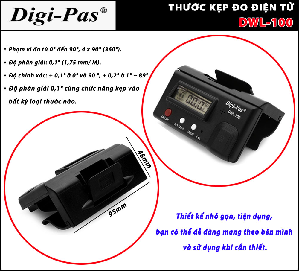 Thước kẹp đo điện tử Digi-Pas DWL-100