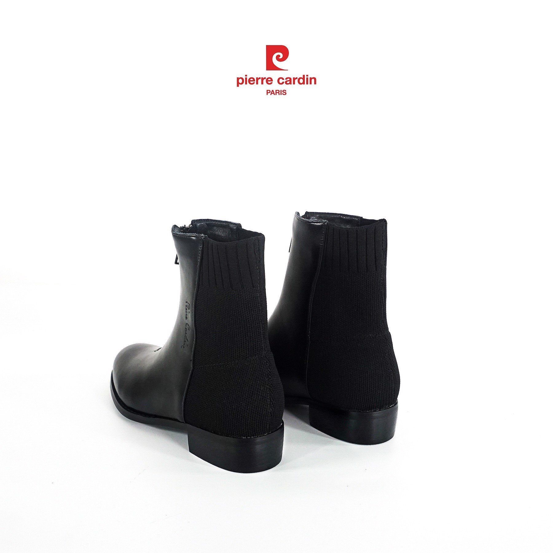 Giày boots nữ Pierre Cardin thiết kế cổ vớ mềm mại, êm chân, đế cao 3cm - PCWFWS 211