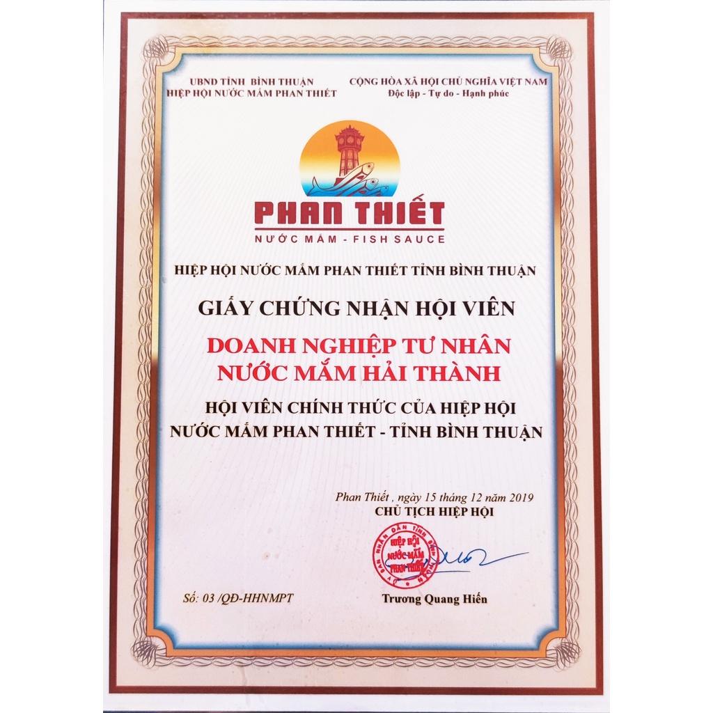 Nước Mắm Truyền Thồng Cá Cơm Hải Thành Phan Thiết 30A Cao (500ml/Chai)