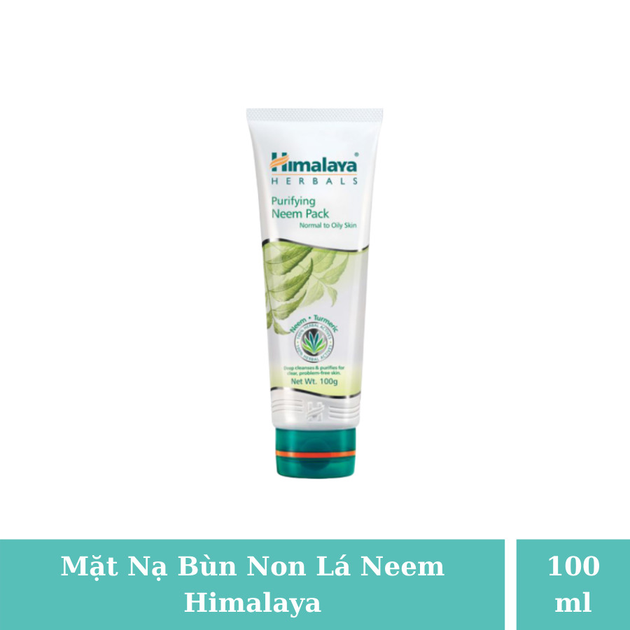 Bộ Sản Phẩm Ngừa mụn (Sữa rửa mặt Himalaya Purifying Neem Face Wash, Tẩy tế bào chết Himalaya Purifying Neem Scrub , Mặt nạ đất sét hỗ trợ trị mụn lá neem Himalaya Herbals Neem Face Pack) 100ml