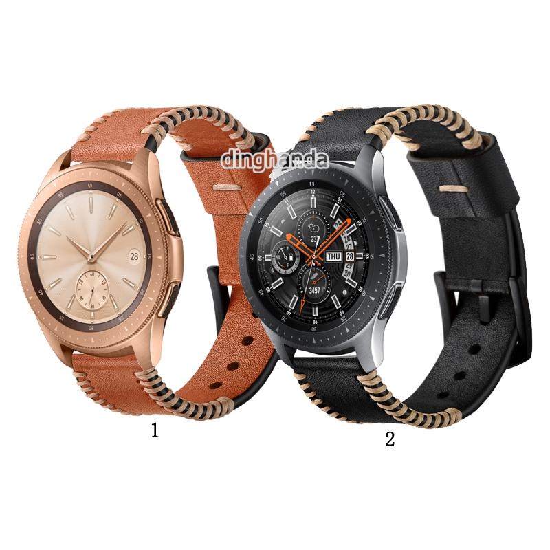 Dây đeo bằng da bền cho đồng hồ Samsung Galaxy Watch 42mm 46mm