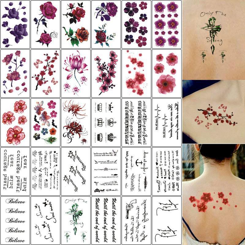 Bộ (sét, gói) 30 miếng dán hình xăm tato cực độc- cực đẹp