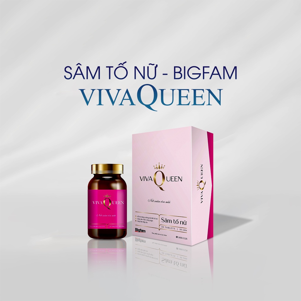 Bộ đôi níu giữ thanh xuân, hạn chế lão hóa cho da Vivaqueen Sâm Tố Nữ & Enacap400 Bigfam