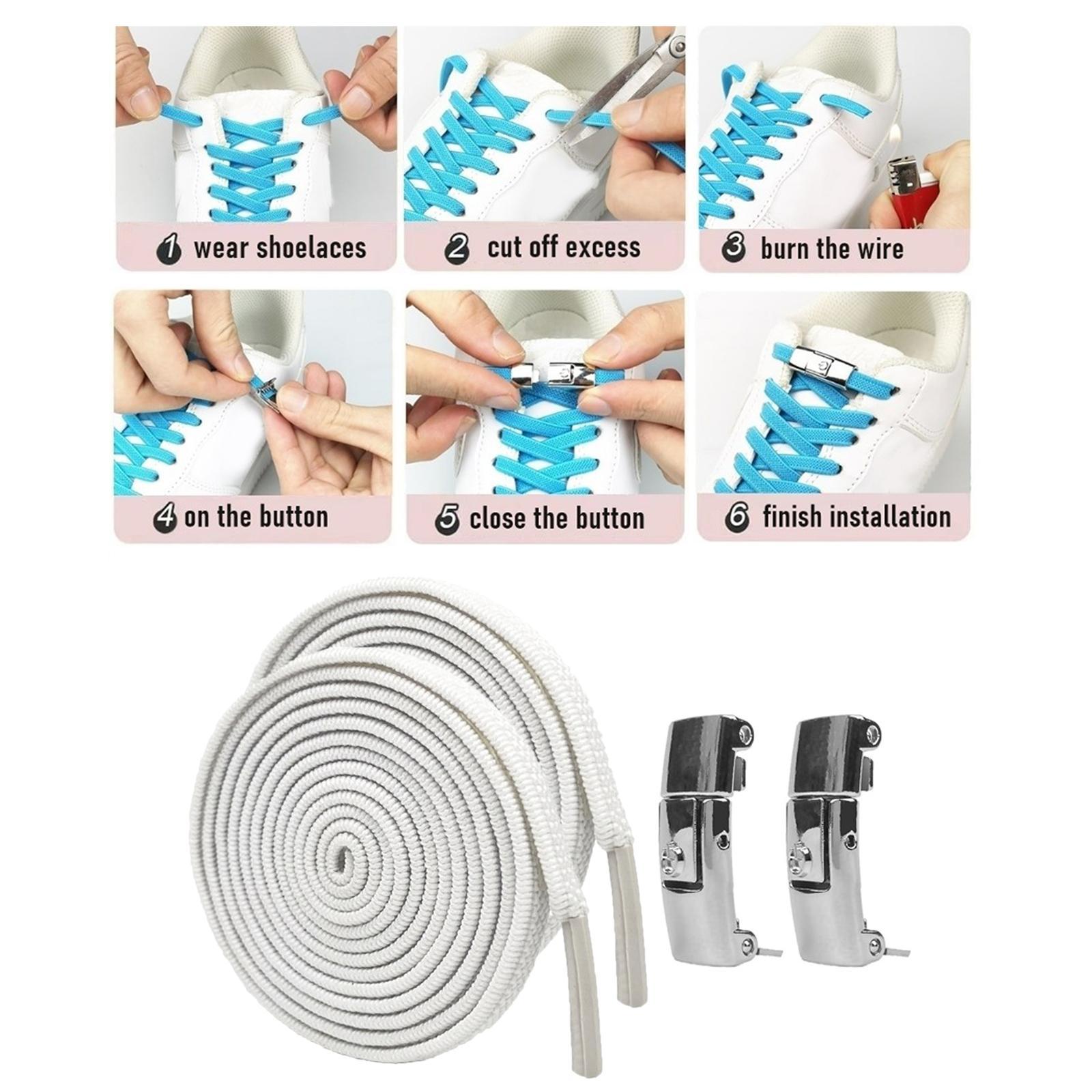 Universal Elastic No Tie Shoe Laces Shoelaces Quick for Trainer Women Lazy Men Elderly