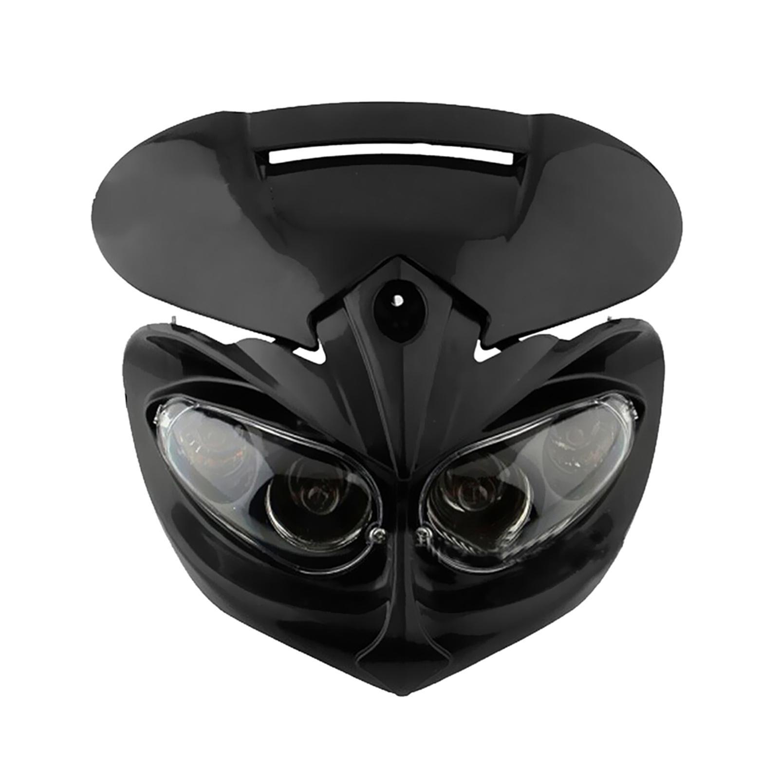 For Motorcycle Motorbike Headlight Racing  Lamp Light Fairing