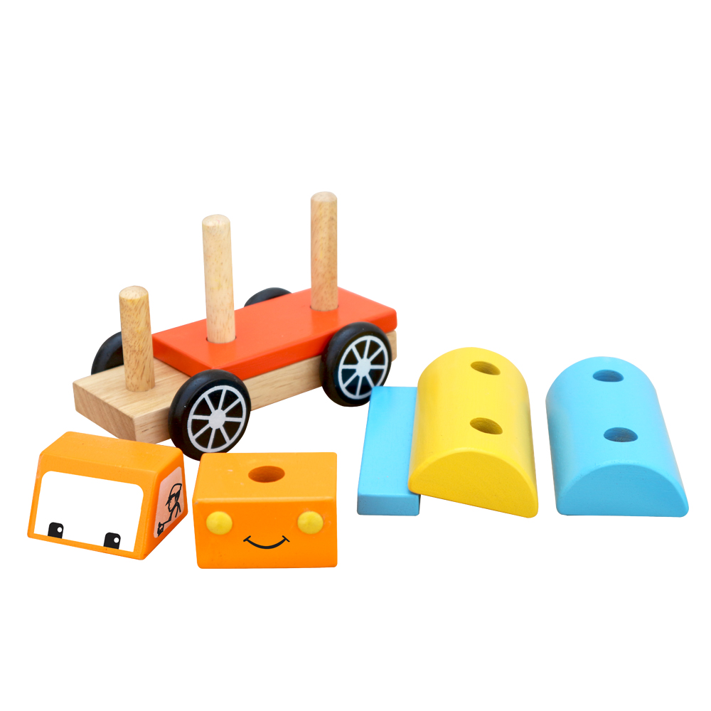 Mô hình Bộ lắp ráp xe bồn - Đồ chơi gỗ Winwintoys