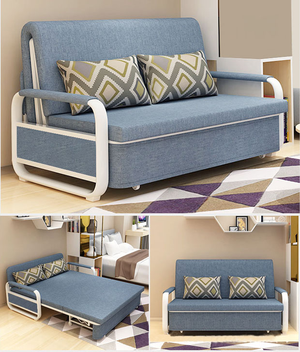 Ghế Sofa giường gấp gọn 1m5x1m86 Cao Cấp, sofa giường gấp gọn thành ghế, ghế sofa thông minh, ghế sofa mở ra thành giường