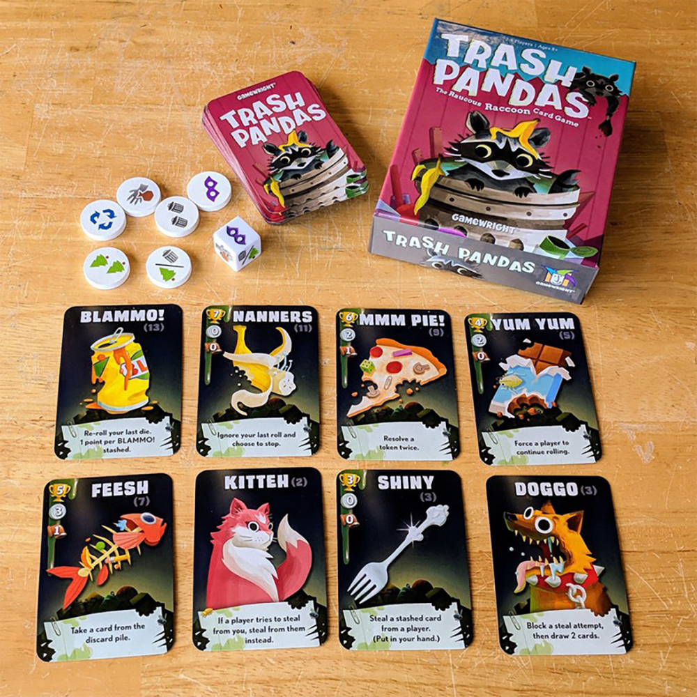 Thẻ Bài Boardgame Trash Pandas Độc Đáo Vui Nhộn