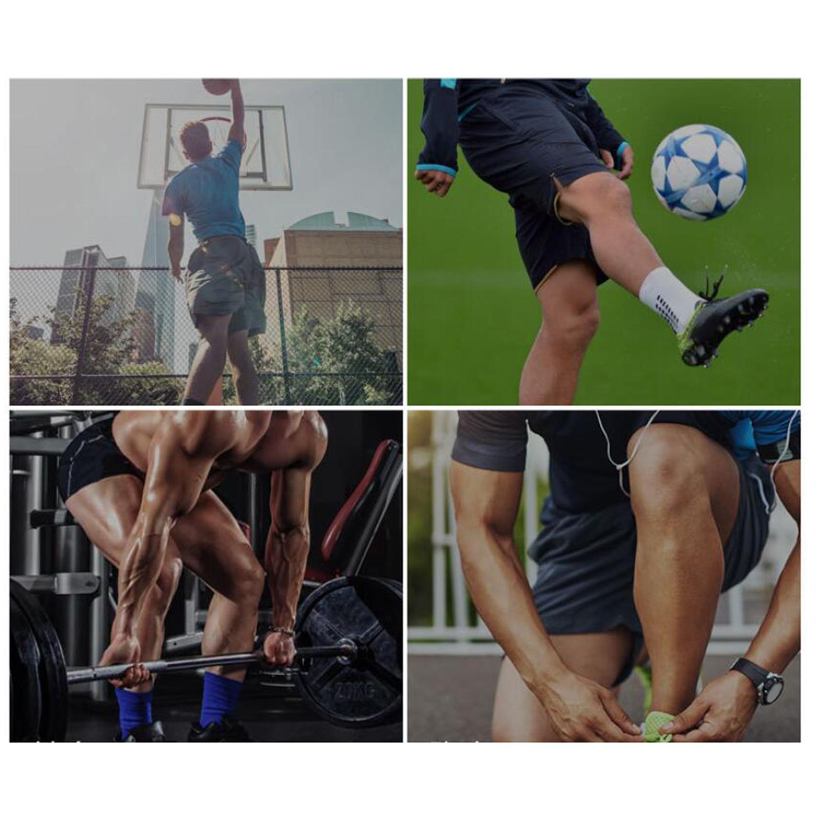 2x Long Leg Sleeves Full Leg Compression Sleeve for for Workout, Running, Basketball, Football, Cycling