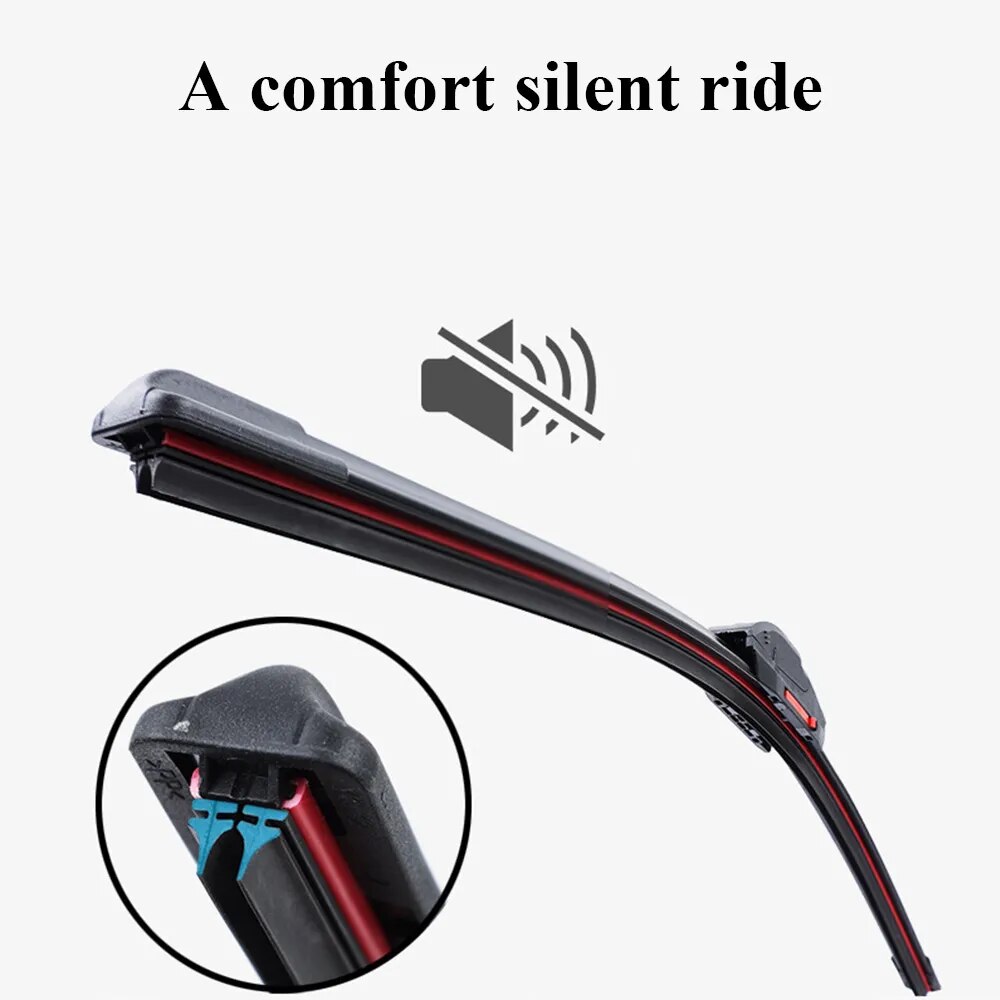 Bộ 2 thanh gạt mưa kính chắn gió ô tô 2 lớp Universal Car Windshield Wiper Blades