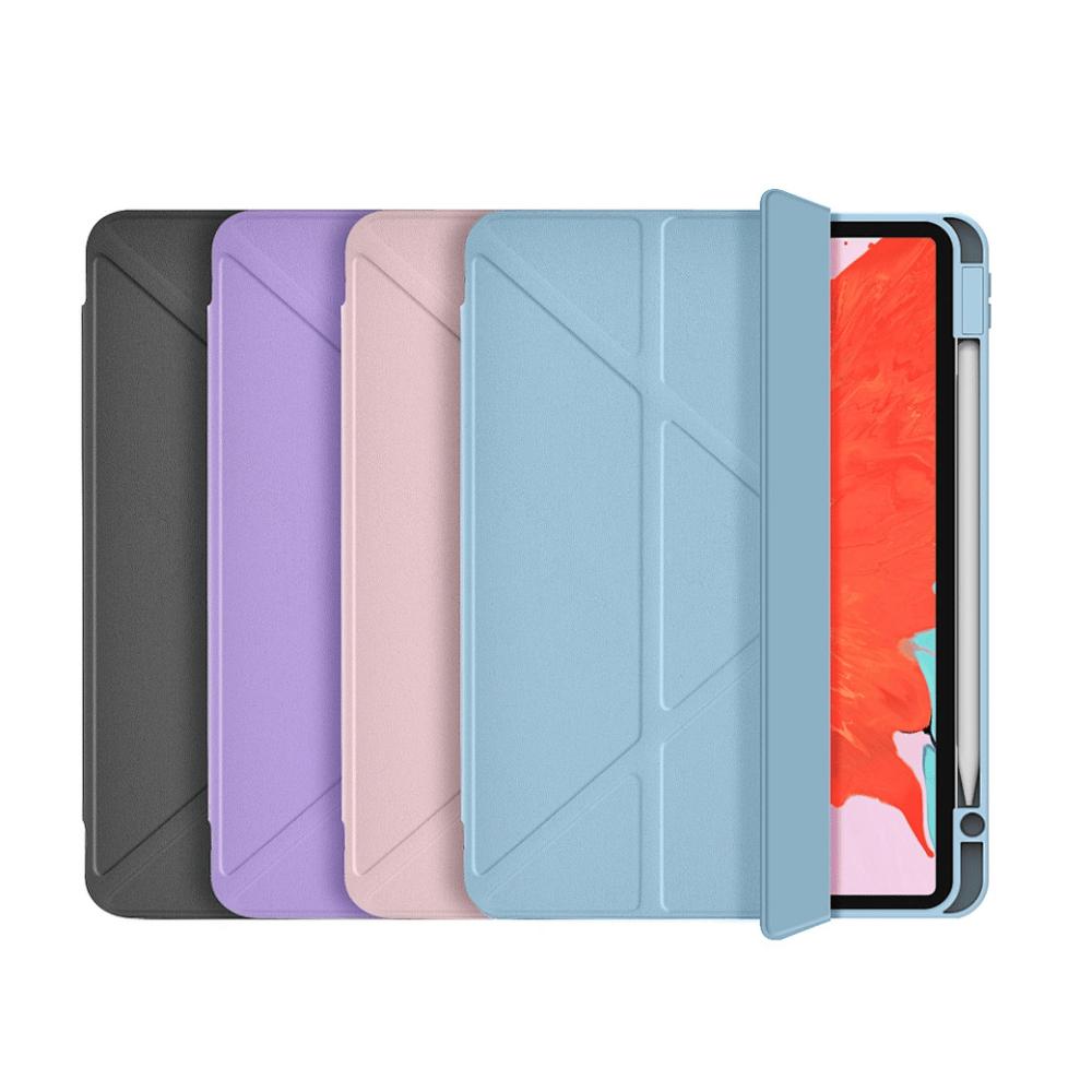 Bao Da Cho ipad Pro 11 inch M4 2024 hiệu WIWU Defender Protective Case 5 Kiểu Gấp Chân Đế, có khay bút sạc trực tiếp, chống sốc chống bụi bẩn - hàng chính hãng