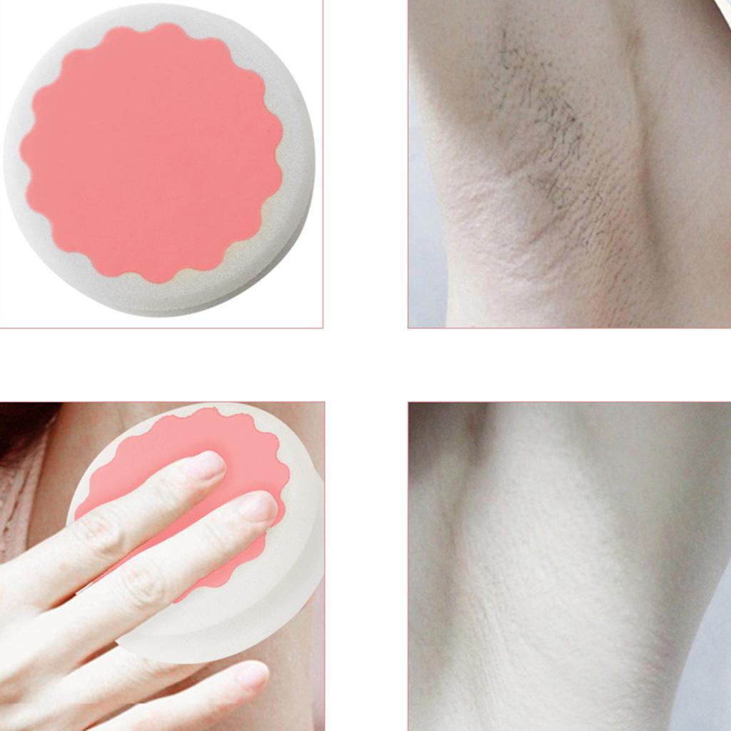 2PCs Skin Care Leg Arm Bikini Hair Removal Sponge Depilation Pads Remover