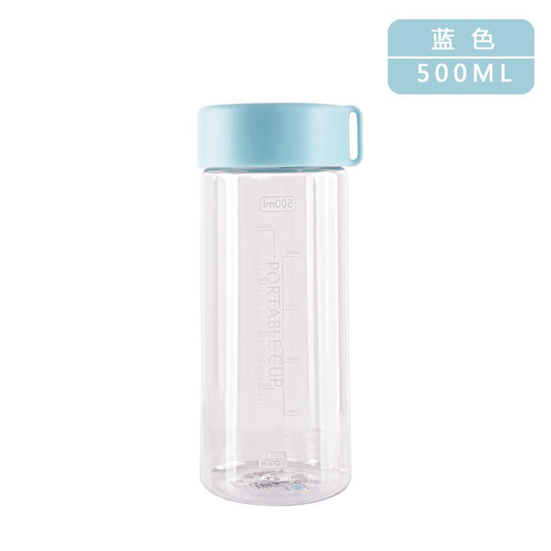 Phong cách mới nhất tiện lợi 100 cốc nhựa di động dung tích lớn đơn giản học sinh trẻ em cốc nước quà tặng cốc trong suốt