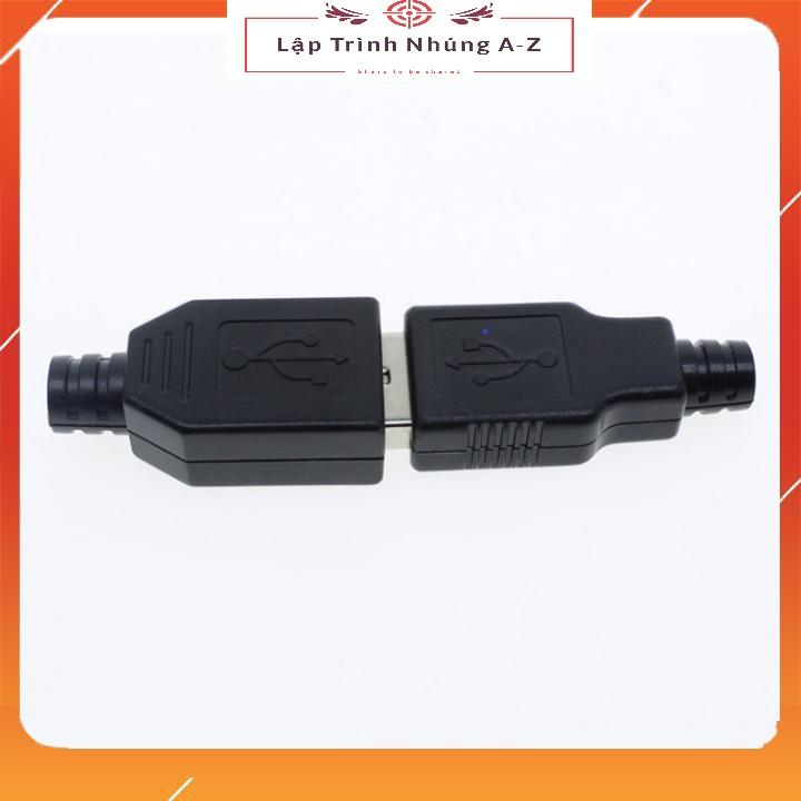 [Lập Trình Nhúng A-Z][G14] Đế Ra Chân Cổng USB Đực - Cái (USB DIP)