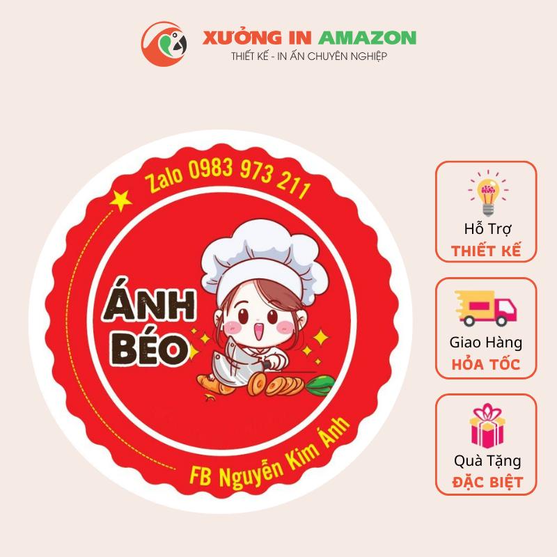 In Tem Nhãn Giấy Decal Dán Thiết Kế Theo Yêu Cầu Khách