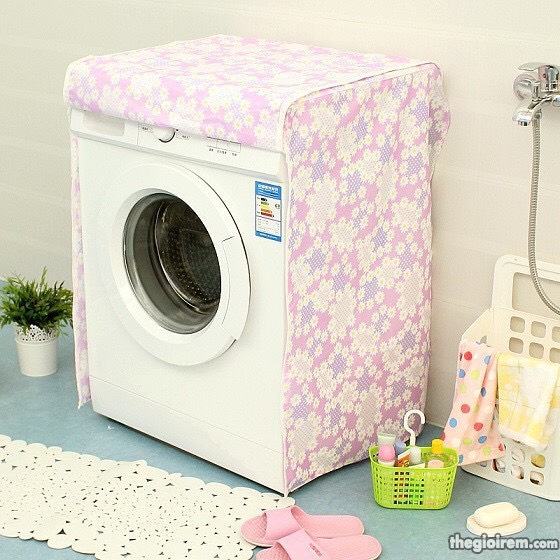 Áo phủ máy giặt cửa ngang cho máy từ 9 - 10kg ,vải dù siêu bền tiện lợi , chống thấm nước , bảo vệ máy giặt dưới mọi thời tiết
