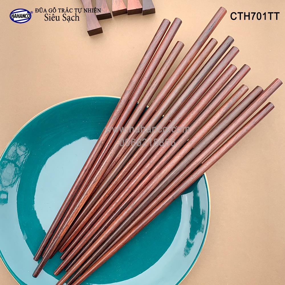 Đũa gỗ Trắc Việt Nam vân đẹp CTH701TT - gỗ Trắc tự nhiên không chất độc hại