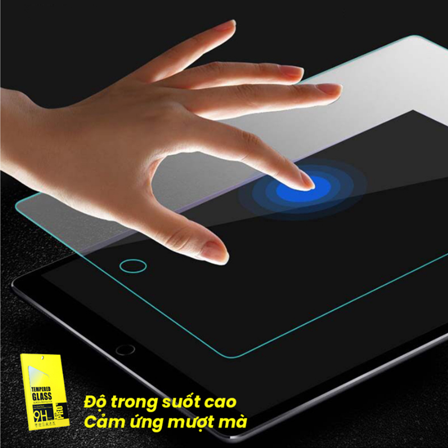 Kính Cường Lực 9H Cao Cấp Dành Cho iPad Mini 1/2/3/4/5/6 - Gen 2/3/4/5/6/7/8/9 - Air 1/2/3/4/5 - Pro 10.5/11/12.9