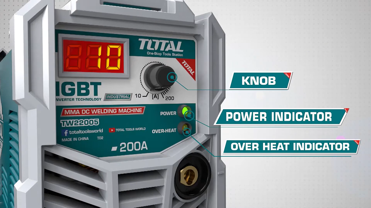 MÁY HÀN QUE INVERTER MMA TOTAL TW22505 - HÀNG CHÍNH HÃNG