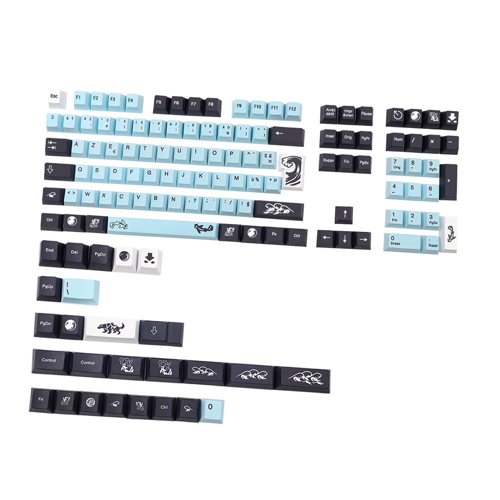Theme French Keycap for Height Most Mechanical Keyboards