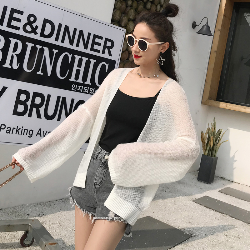 Áo Cardigan Dệt Kim Dáng Rộng Phong Cách Hàn Quốc Cho Nữ