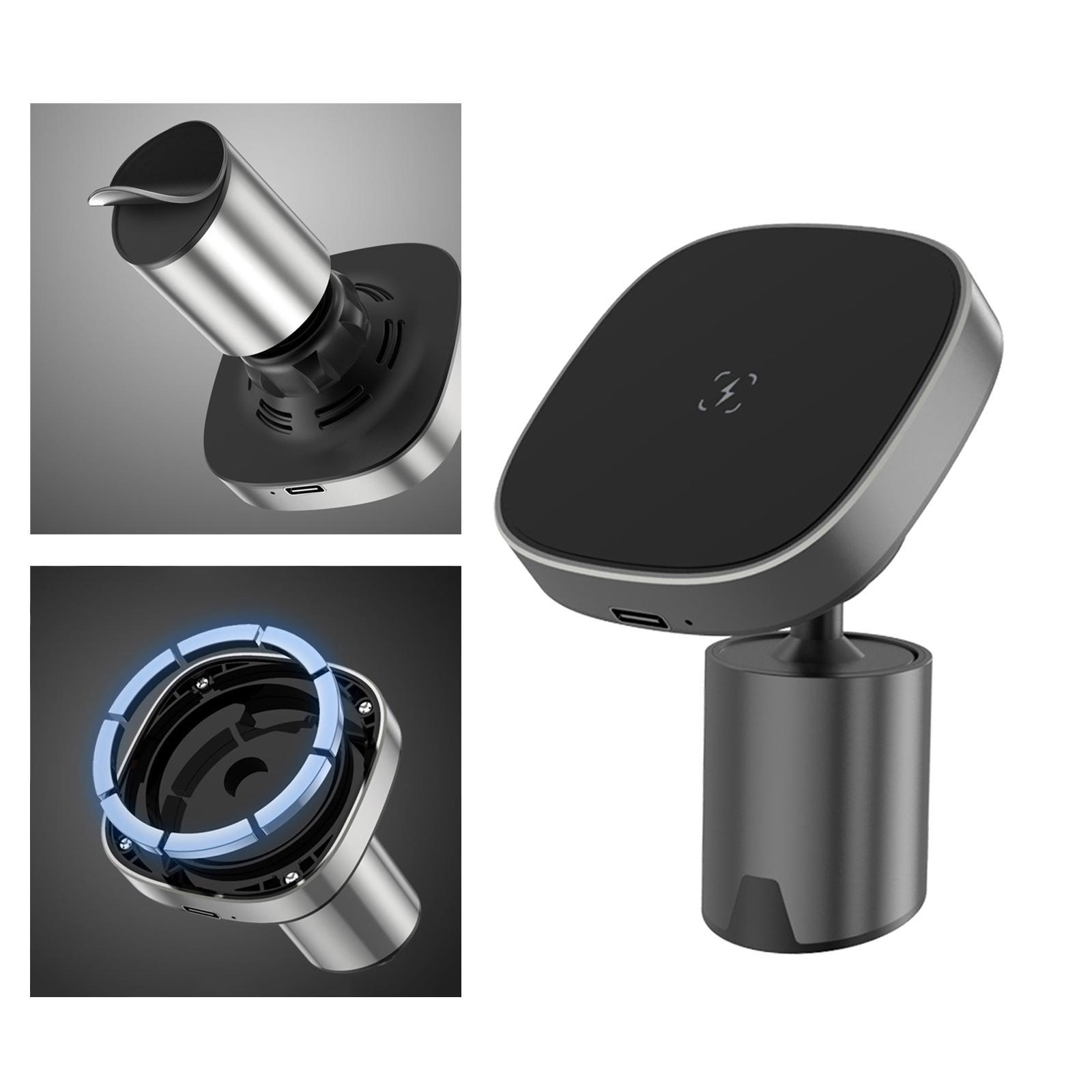 Car Phone Mount Holder Magnetic Aluminium Alloy ABS Fast Charge Bracket for Phone 12