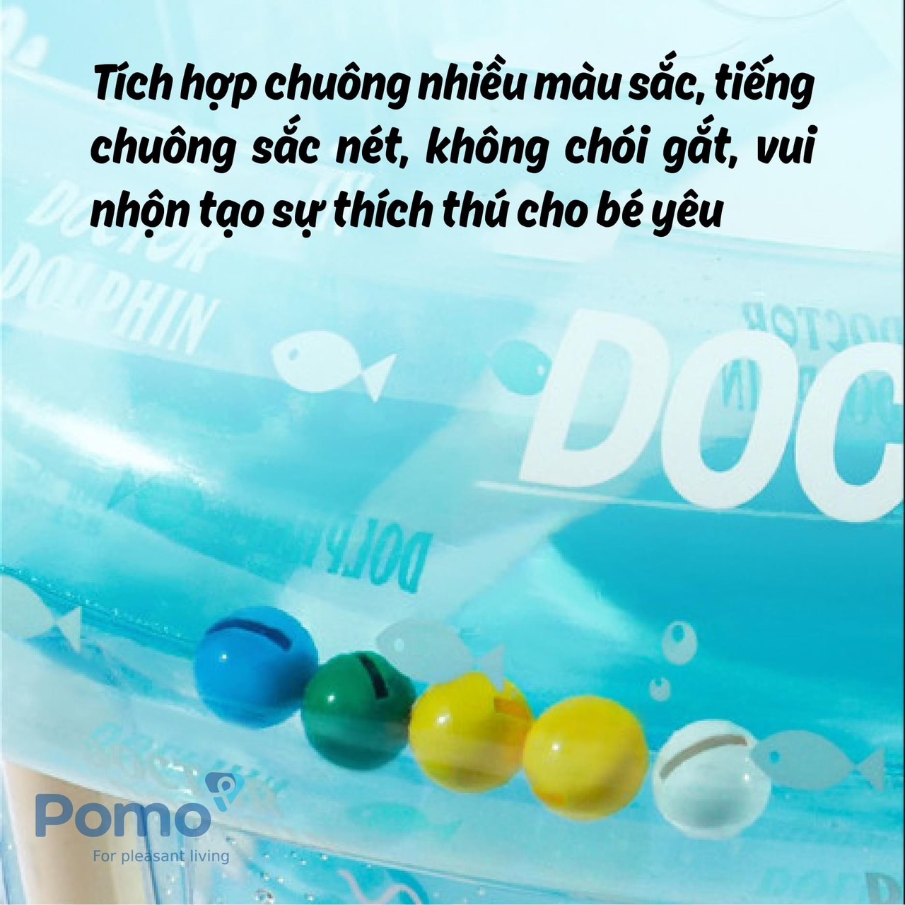 Bể bơi cao thành cho bé kèm phao đỡ cổ - Họa tiết ngẫu nhiên