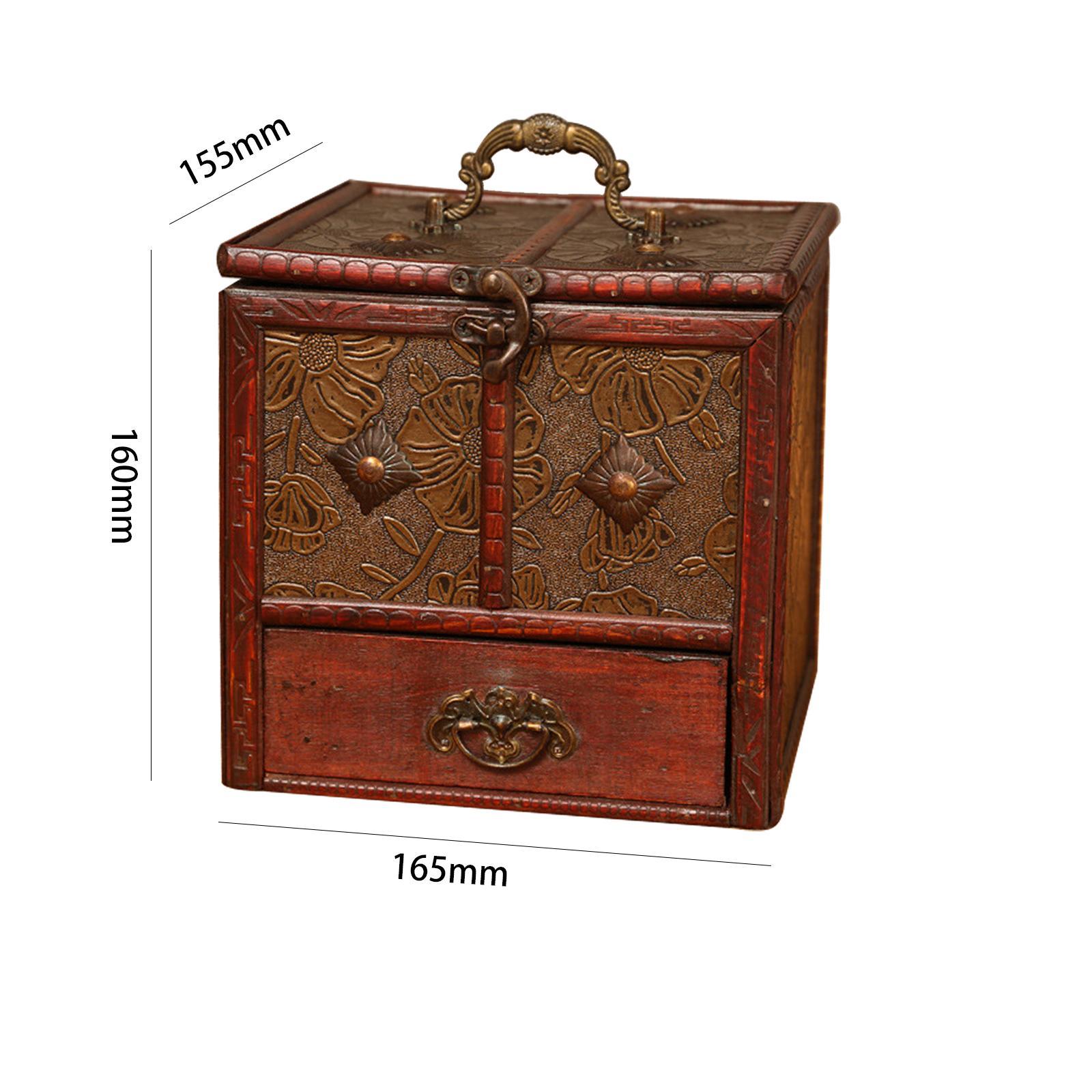 Wooden Storage Box Display Decorative Box Jewelry Storage Box for Earrings Girls Women