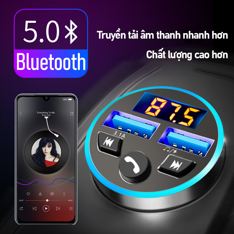 Tẩu sạc ô tô máy nghe nhạc MP3 trên xe hơi -D1620