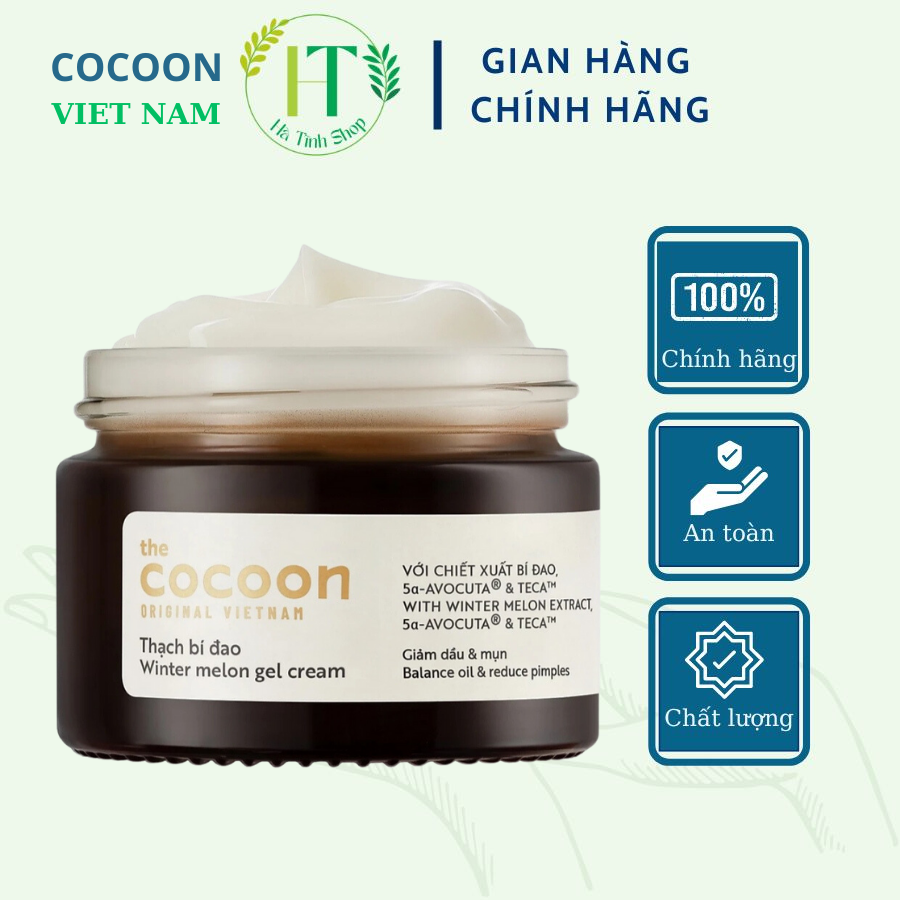 Thạch bí đao Cocoon dưỡng ẩm ngừa thâm ngăn ngừa mụn 30ml - Thanh Mộc Hương Hà Tĩnh