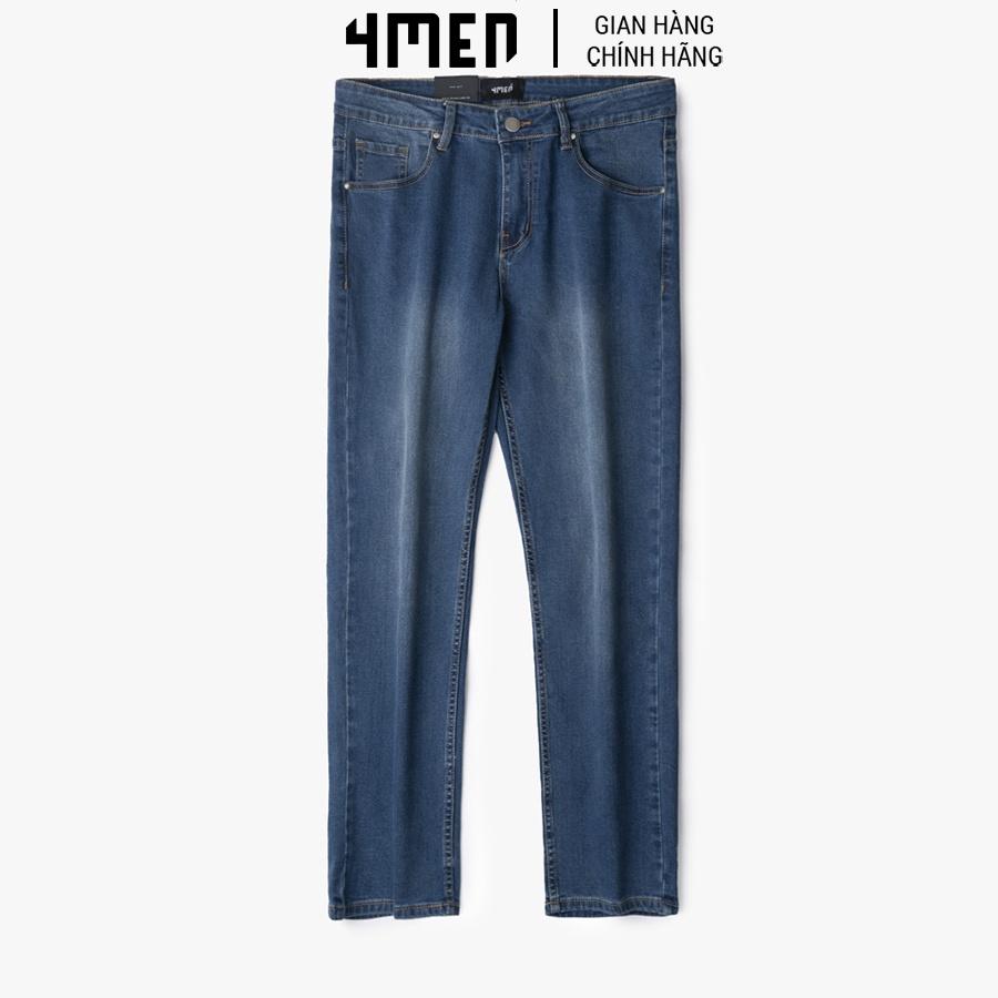 Quần Jeans Trơn Nam Cao Cấp 4MEN QJ040