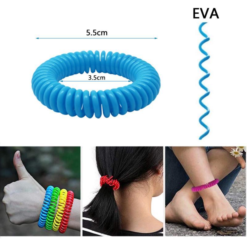 EVA Mosquito Repellent Bracelet Adults Kids Anti-Mosquito Spiral Wrist Bands Anti Insect Control Hand Strap For Outdoor Indoor