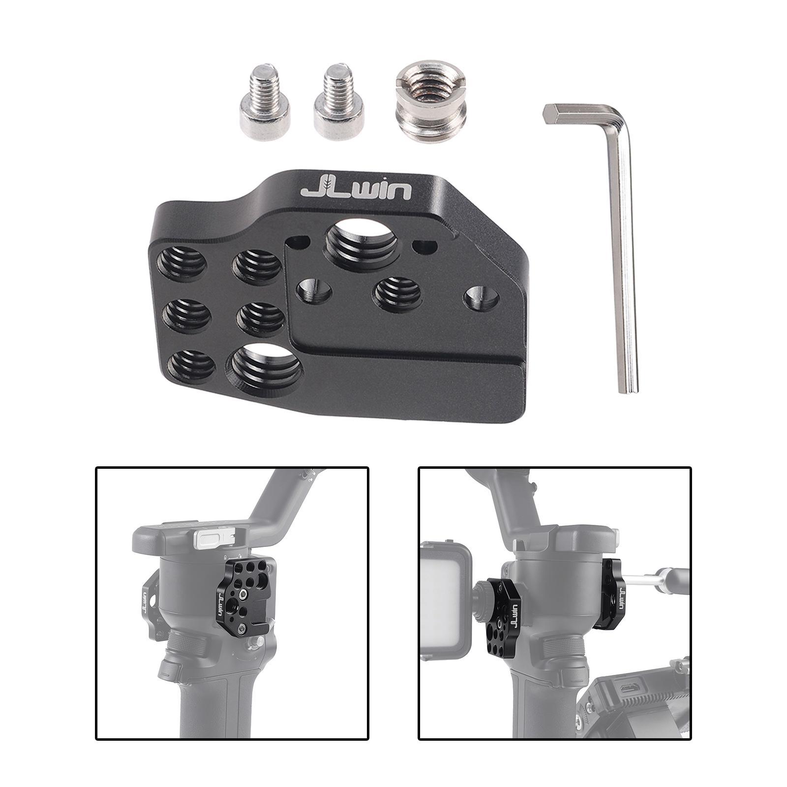 Stabilizer Side Extension Plate Mount with Small Wrench 1/4" Screws 3/8" Screw Expansion Board for Ronin RS2 Rsc2 RS3 RS3 Monitor