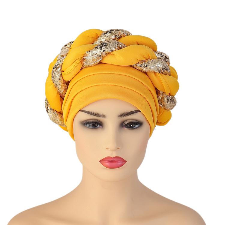 Turbans Cho Nữ Mềm Mại Trước Buộc Thắt Nơ Thời Trang Xếp Li Băng Đô Cài Tóc Turban Gọng Mũ Beanie Headwrap Ngủ Mũ
