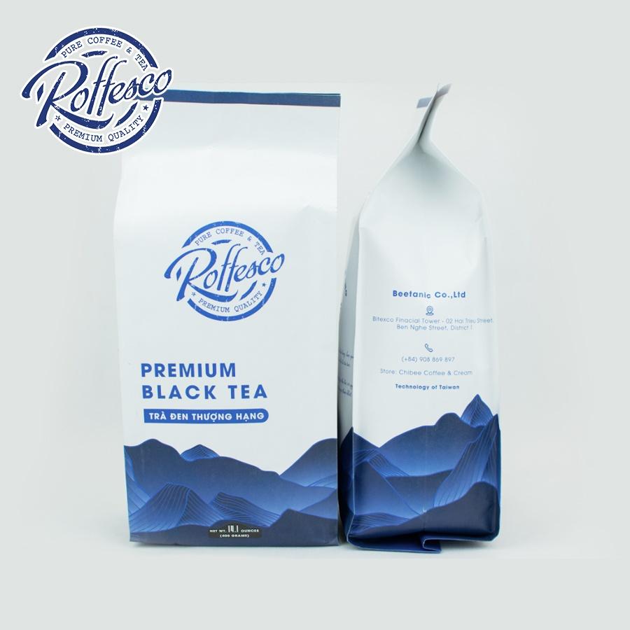 Combo 2 Trà Xanh Lài Và Trà Đen ROFFESCO PREMIUM JASMINE & BLACK TEA 100% Lá Trà Tươi Túi 500g