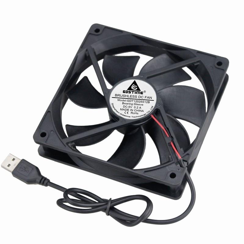 Gdstime 1 Pcs 1V DC 11x11x11mm Brushless USB 11cm Computer Case Brushless Cooling Fan 11mm x 11mm 1111s