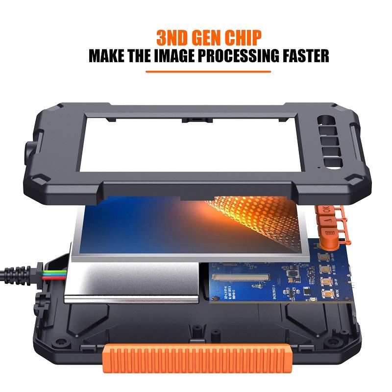 4.3"IPS Screen Industrial Endoscope Camera IP67 8mm Single&Dual Borescope 8LED Lens HD1080P For Car Engine Sewer Pipe Inspection