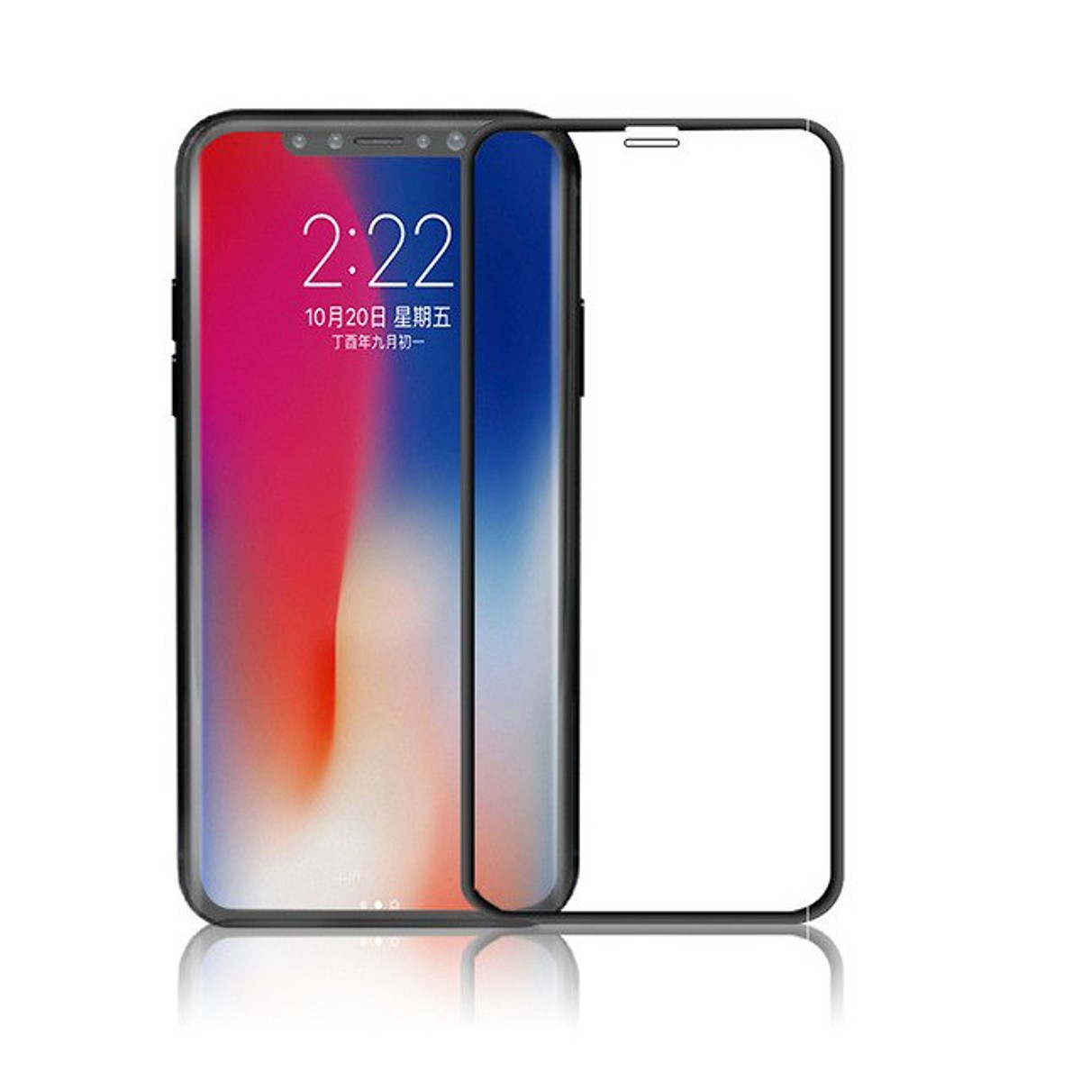 Bộ 2 Miếng dán kính cường lực Full 3D cho iPhone 11 Pro Max / iPhone Xs Max hiệu Baseus bảo vệ màng loa chống bụi - Hàng nhập khẩu