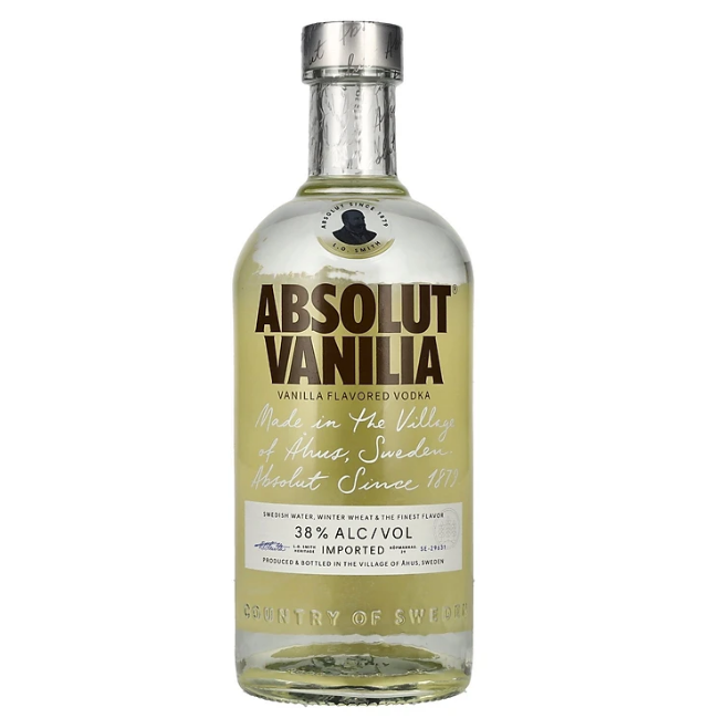 Rượu Vodka Absolut Vị vanilla 700ml 38% - 41% - Không kèm hộp