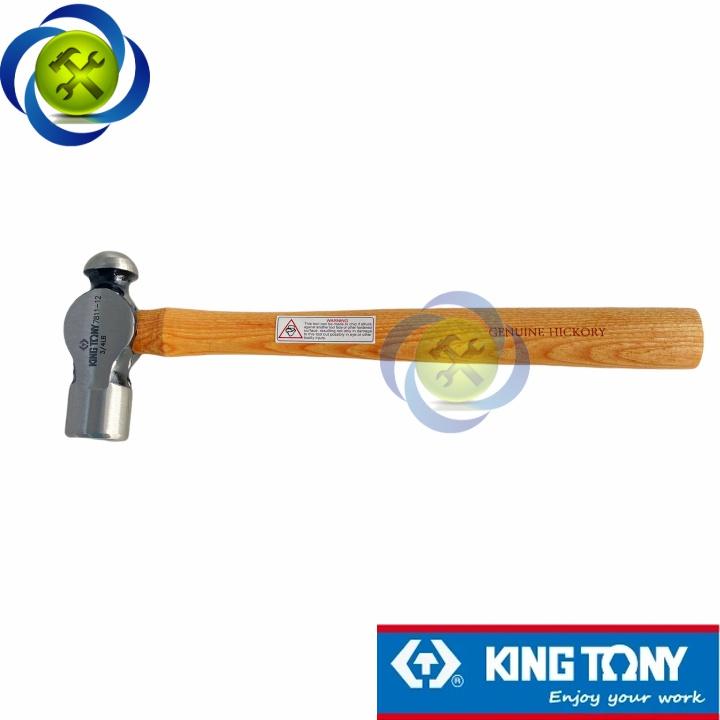 Búa đầu bi cán gỗ Kingtony 7811-12 đầu búa nặng 340gram