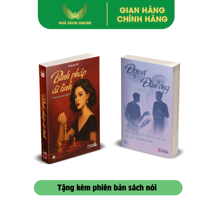 Combo 2 cuốn sách Đọc vị đàn ông + Binh pháp ái tình (Sách chính hãng - HP360)