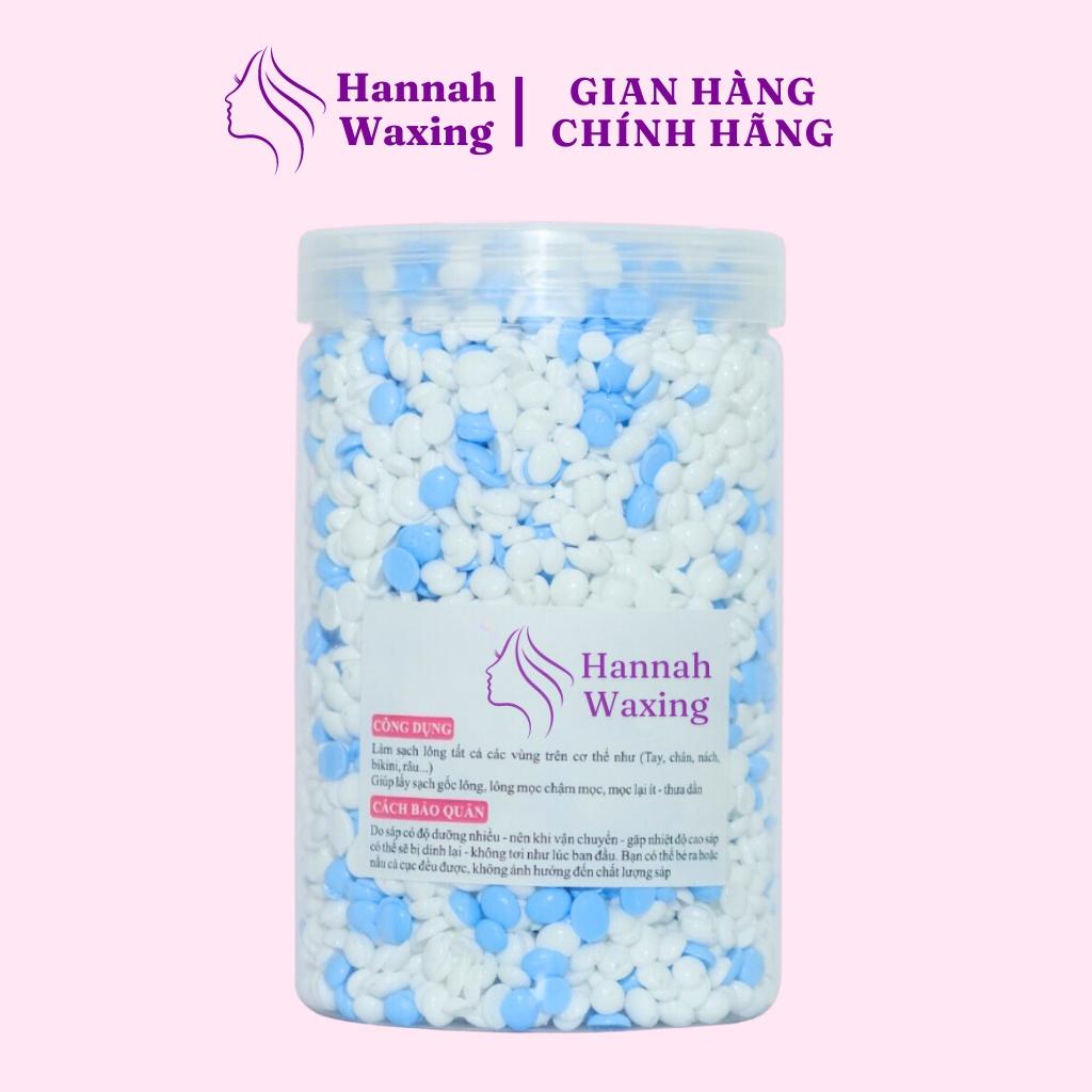 Sáp Wax Lông Mix Sữa Dừa + Dừa Xanh Premium Siêu Bám Lông Tặng Que Gỗ HANNAH WAXING