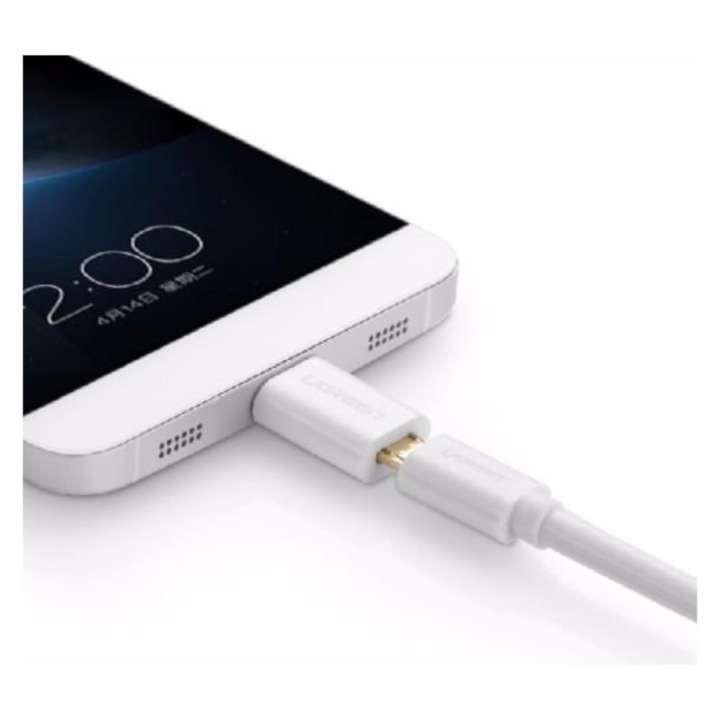 Đầu chuyển Micro USB sang USB type C, kích thước 18x13x6,6mm UGREEN US157 - Hàng chính hãng