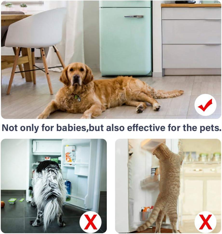 Tủ lạnh và khóa cửa cho trẻ em cho trẻ em, dễ cài đặt và sử dụng chất kết dính 3M VHB, không có dụng cụ hoặc rừng