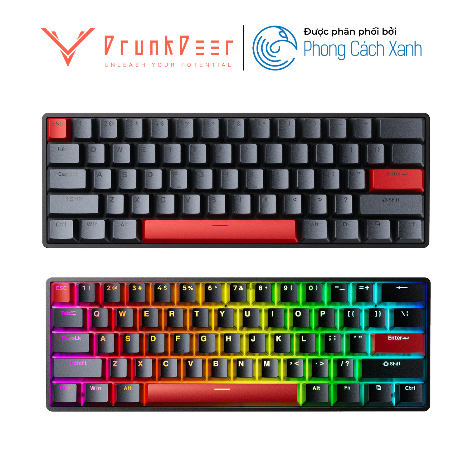 Bàn phím từ HE DrunkDeer G60 | Magnetic Switch - Rapid Trigger - Hàng Chính Hãng