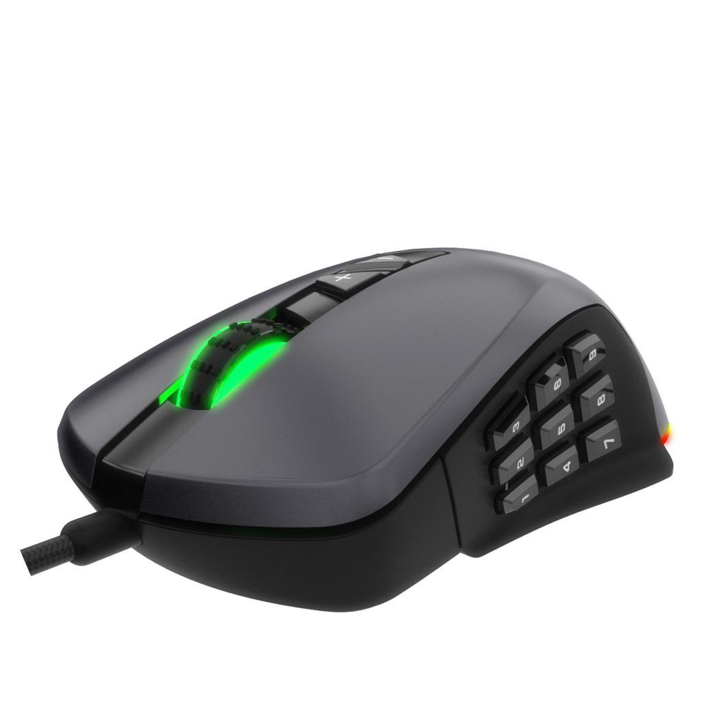 GTI USB Wired Computer Mouse, 3 Button, Scroll Wheel, Fit for Gaming, Gray