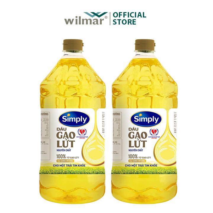 [Combo 2] Dầu Gạo Lứt Simply 2L